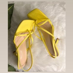 Yellow Strappy Sandal